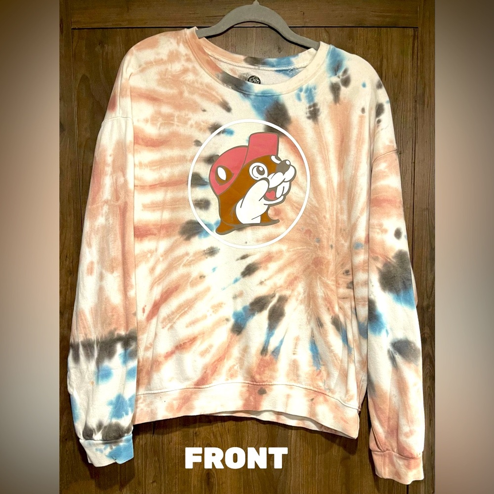 Buc-ee’s Tie-dye Sweater Size L